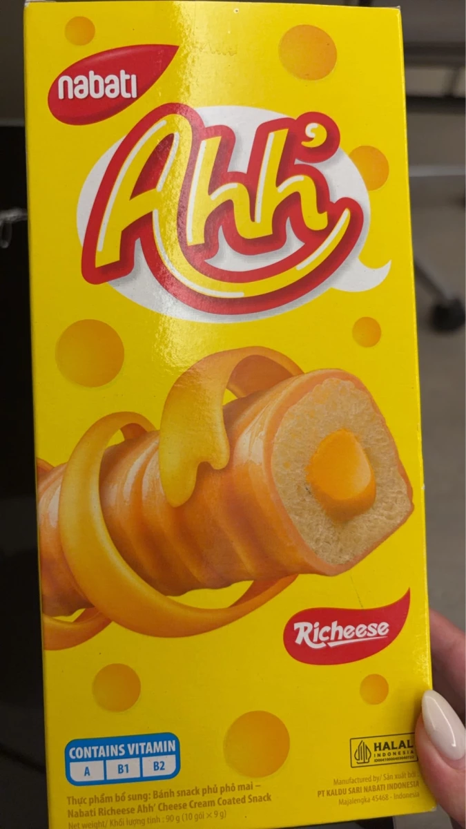 Nabati Richeese Ahh' 起司奶油塗層點心