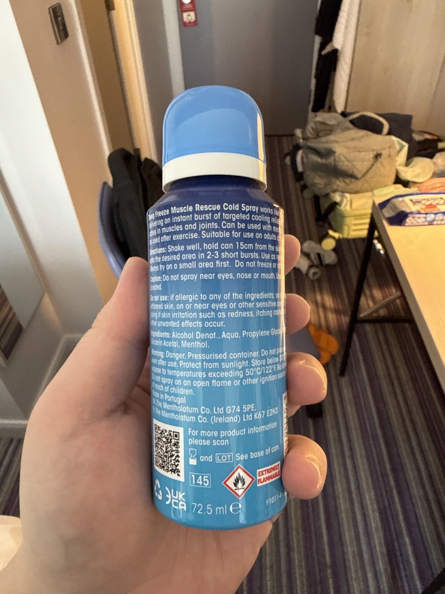 Mentholatum Deep Freeze 肌肉冷敷噴霧