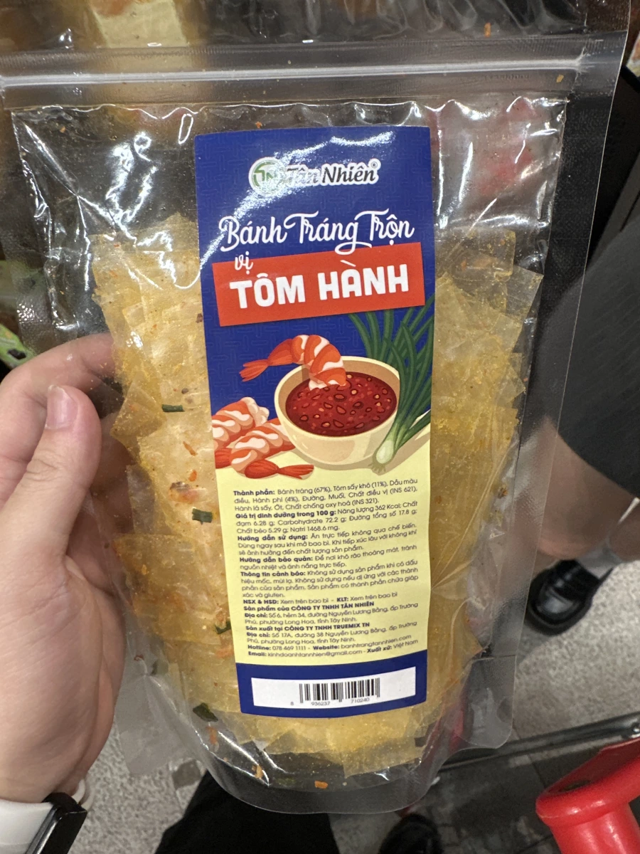 越南 Tân Nhiên 蝦蔥拌米紙 (Bánh Tráng Trộn vị TÔM HÀNH)