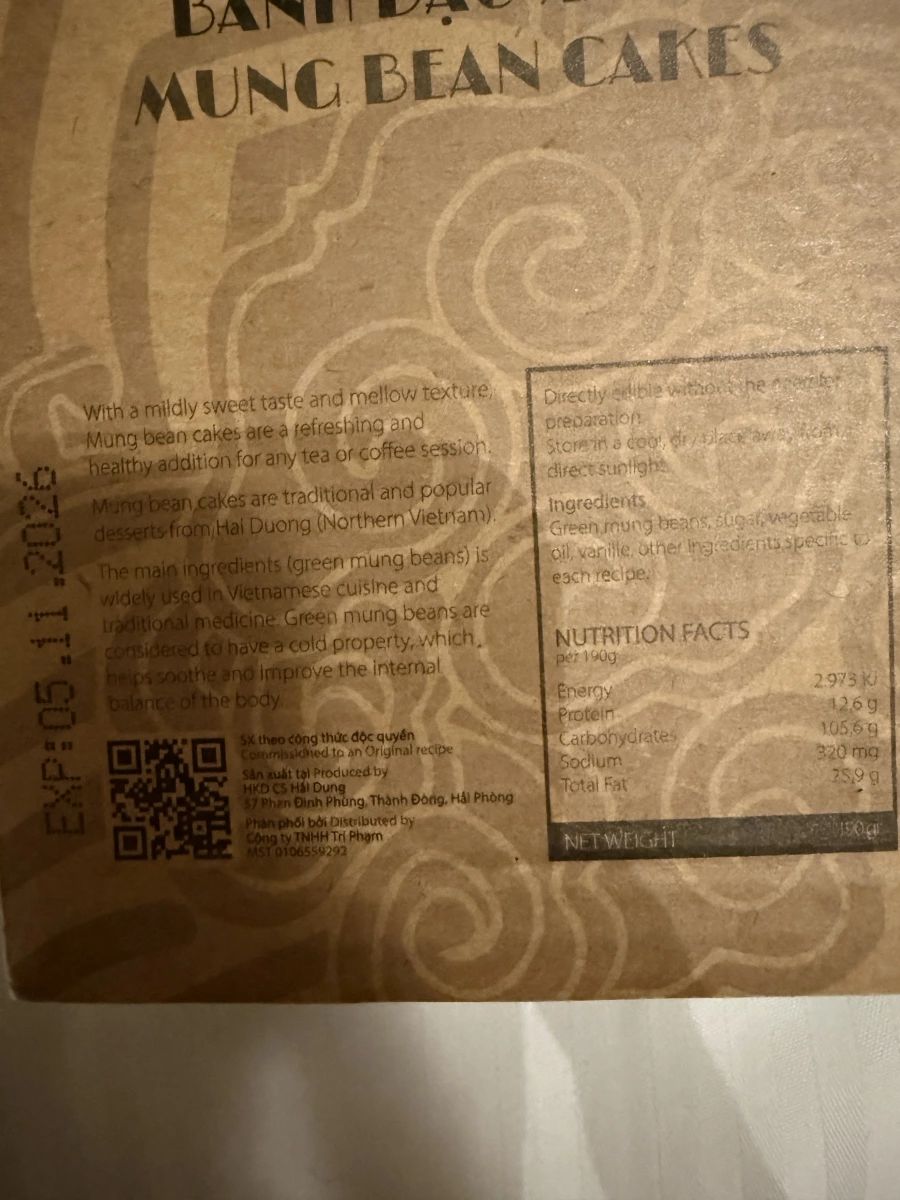 越南綠茶綠豆糕 (Bánh Đậu Xanh Trà Xanh)