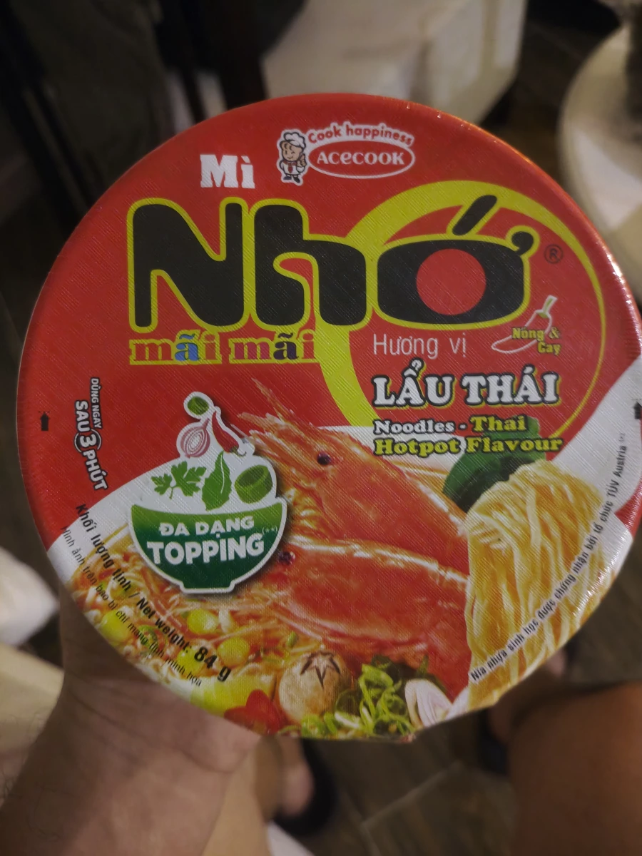 Acecook Nhớ mãi mãi 泰式酸辣蝦風味杯麵