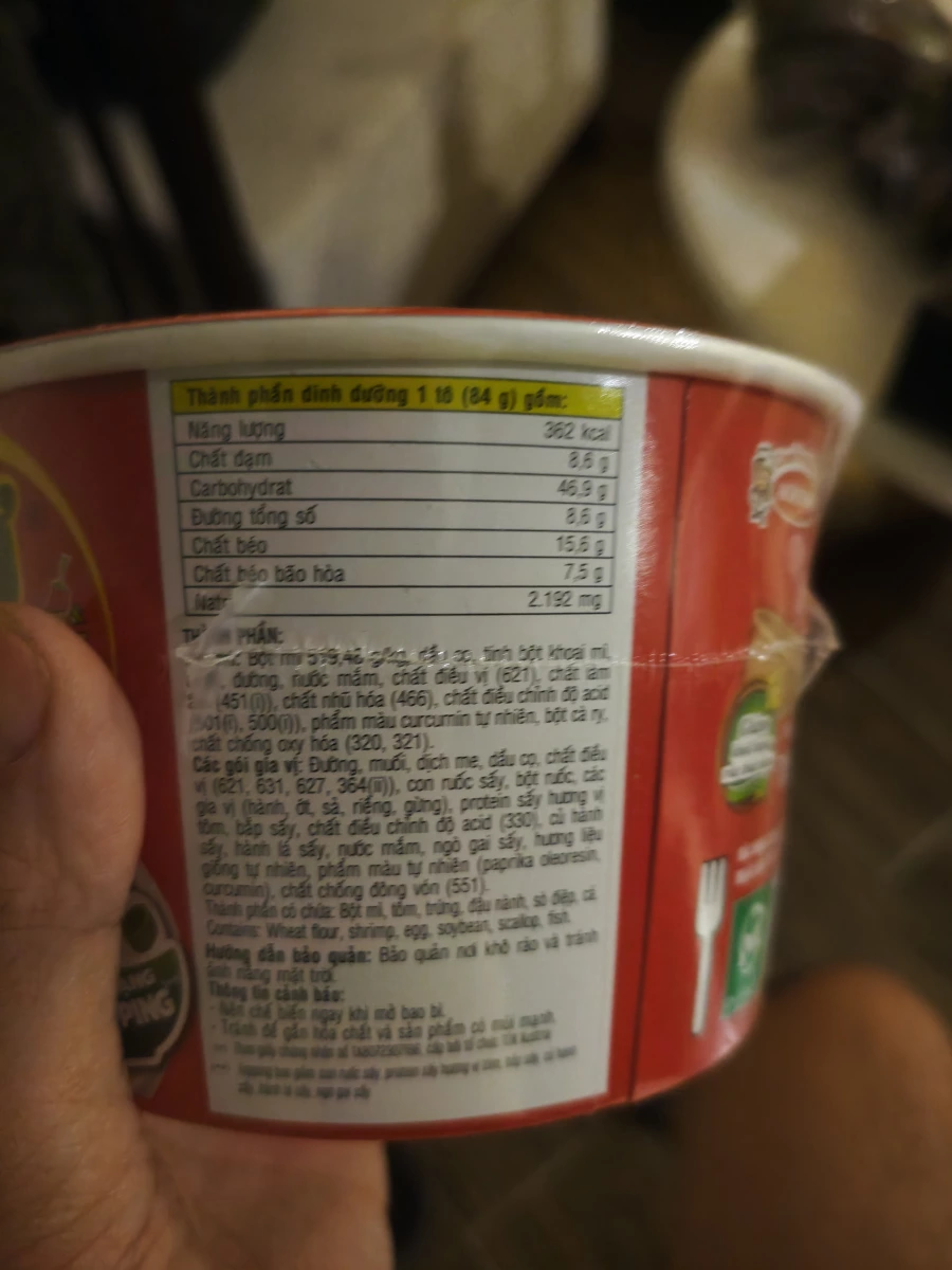 Acecook Nhớ mãi mãi 泰式酸辣蝦風味杯麵