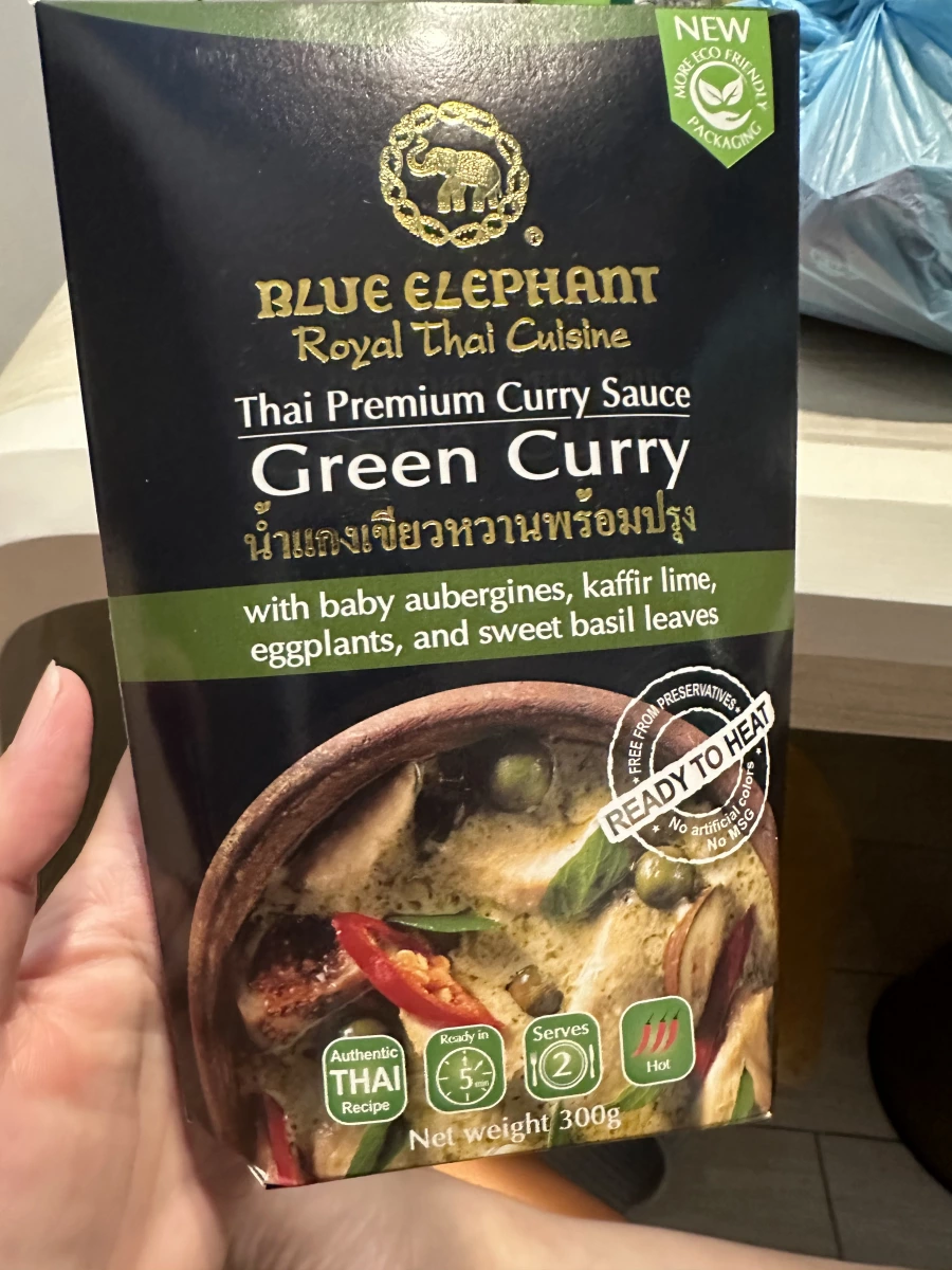 藍象泰式綠咖哩醬 (Blue Elephant Green Curry Sauce)