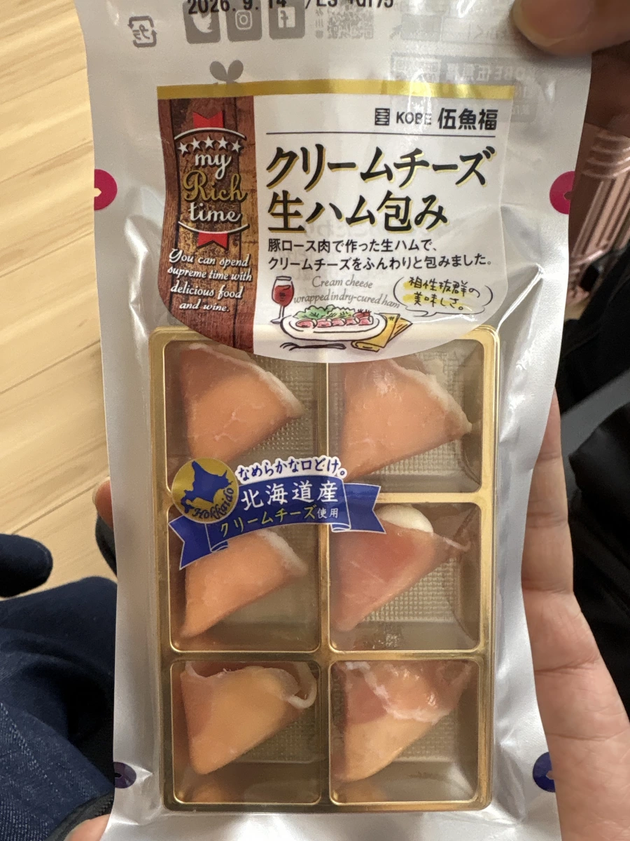 KOBE 伍魚福 奶油乳酪生火腿捲