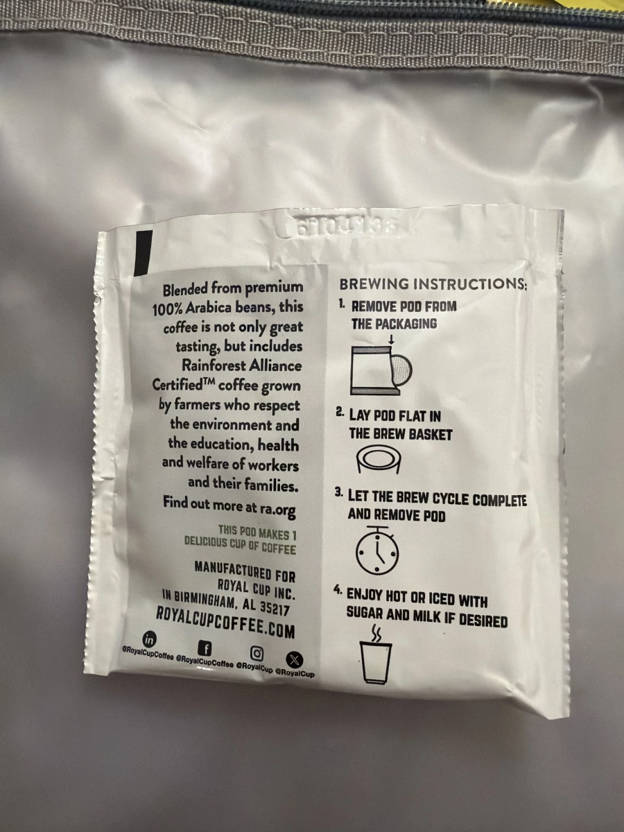 Royal Cup 咖啡濾泡包 (Coffee Pod)