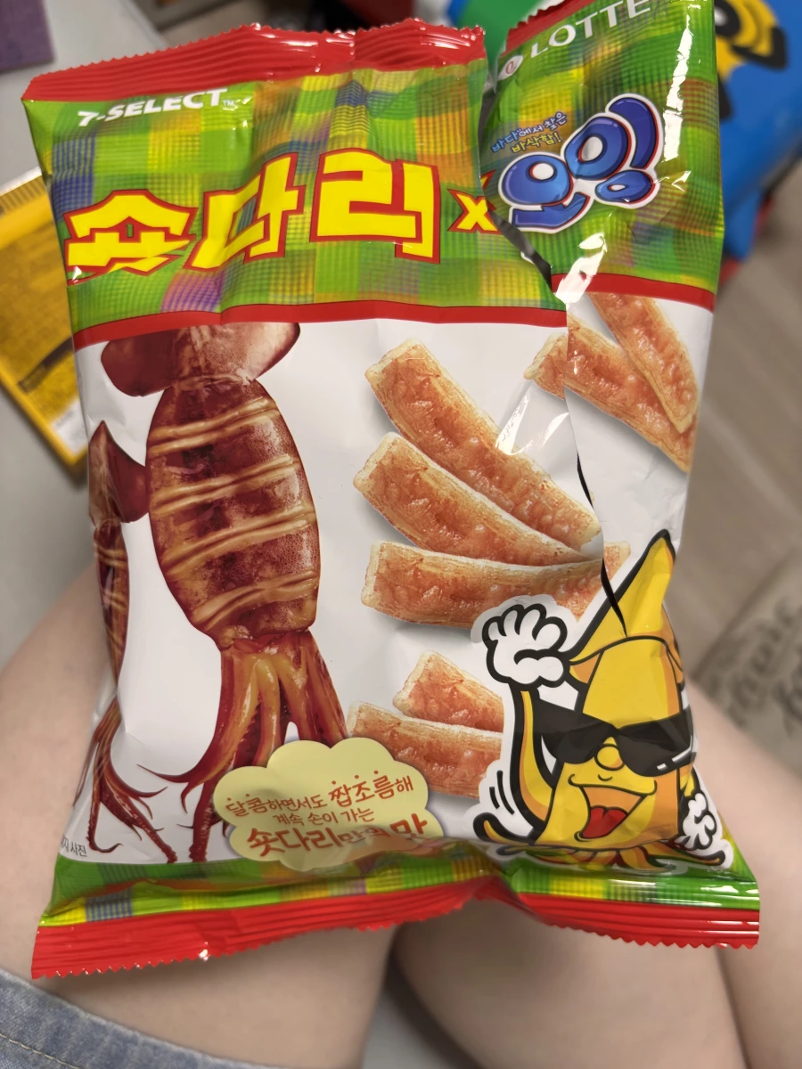 樂天 숏다리 x 오잉 魷魚餅乾