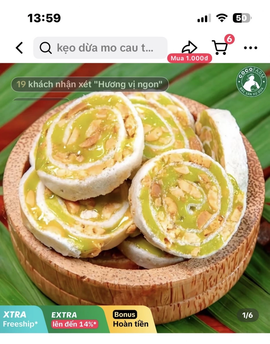 越南椰子花生糖 (Kẹo dừa)