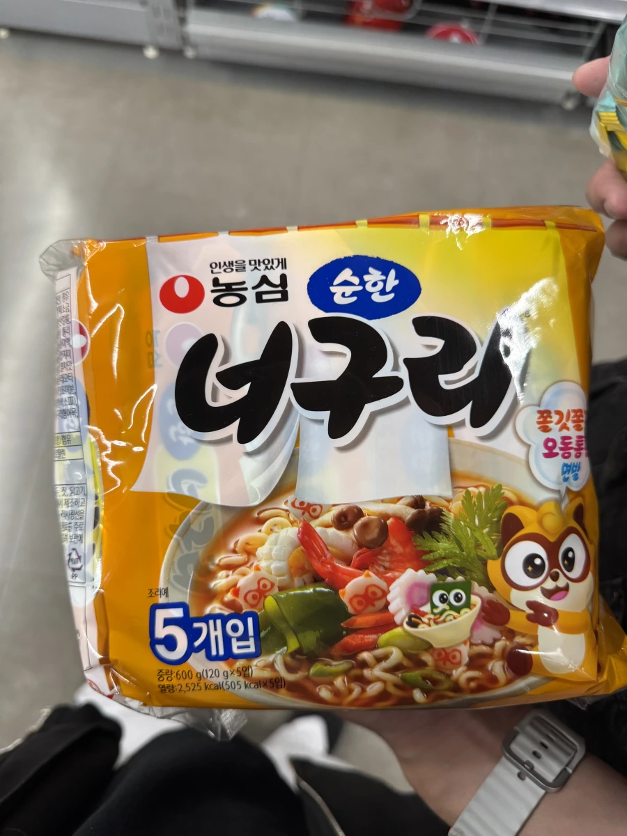 農心浣熊麵 (Neoguri) 溫和口味