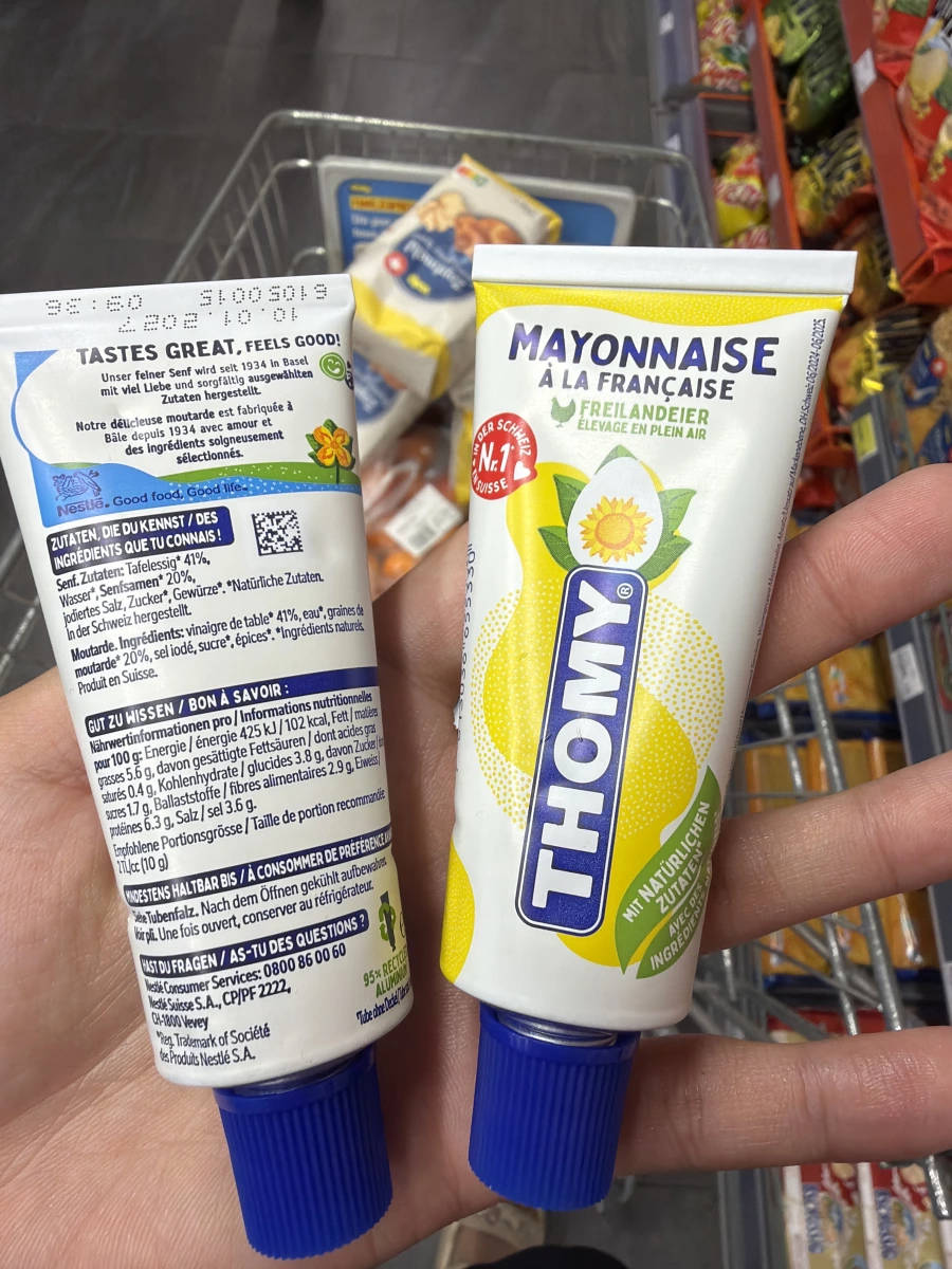 THOMY 芥末醬 (Senf)、THOMY 法式美乃滋 (Mayonnaise à la Française)