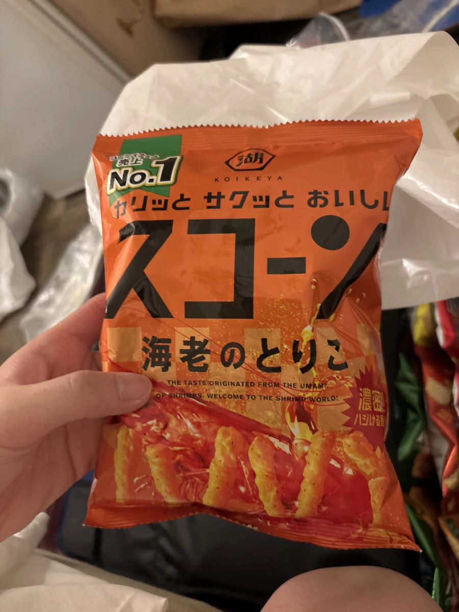 湖池屋 Scone 濃郁蝦味脆條