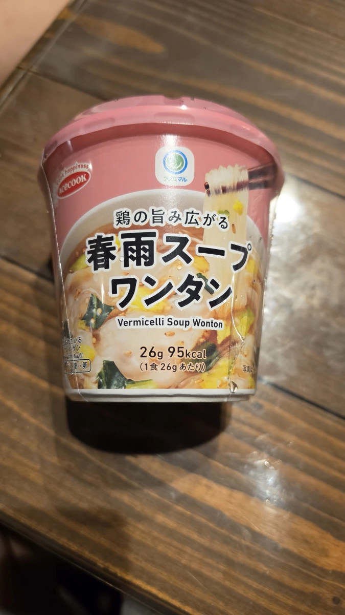 Acecook 雞汁雲吞春雨杯湯