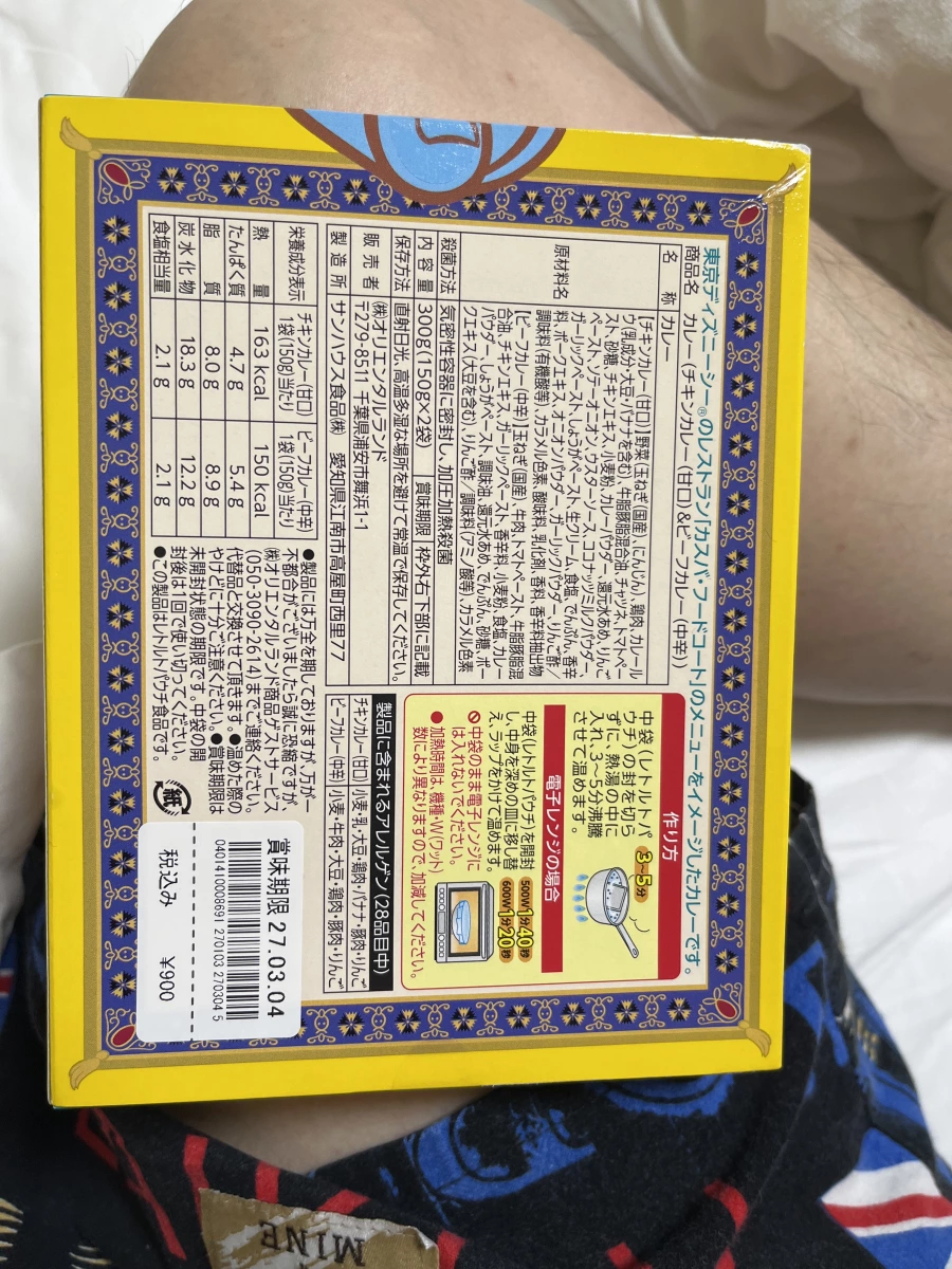 東京迪士尼海洋阿拉丁咖哩調理包
