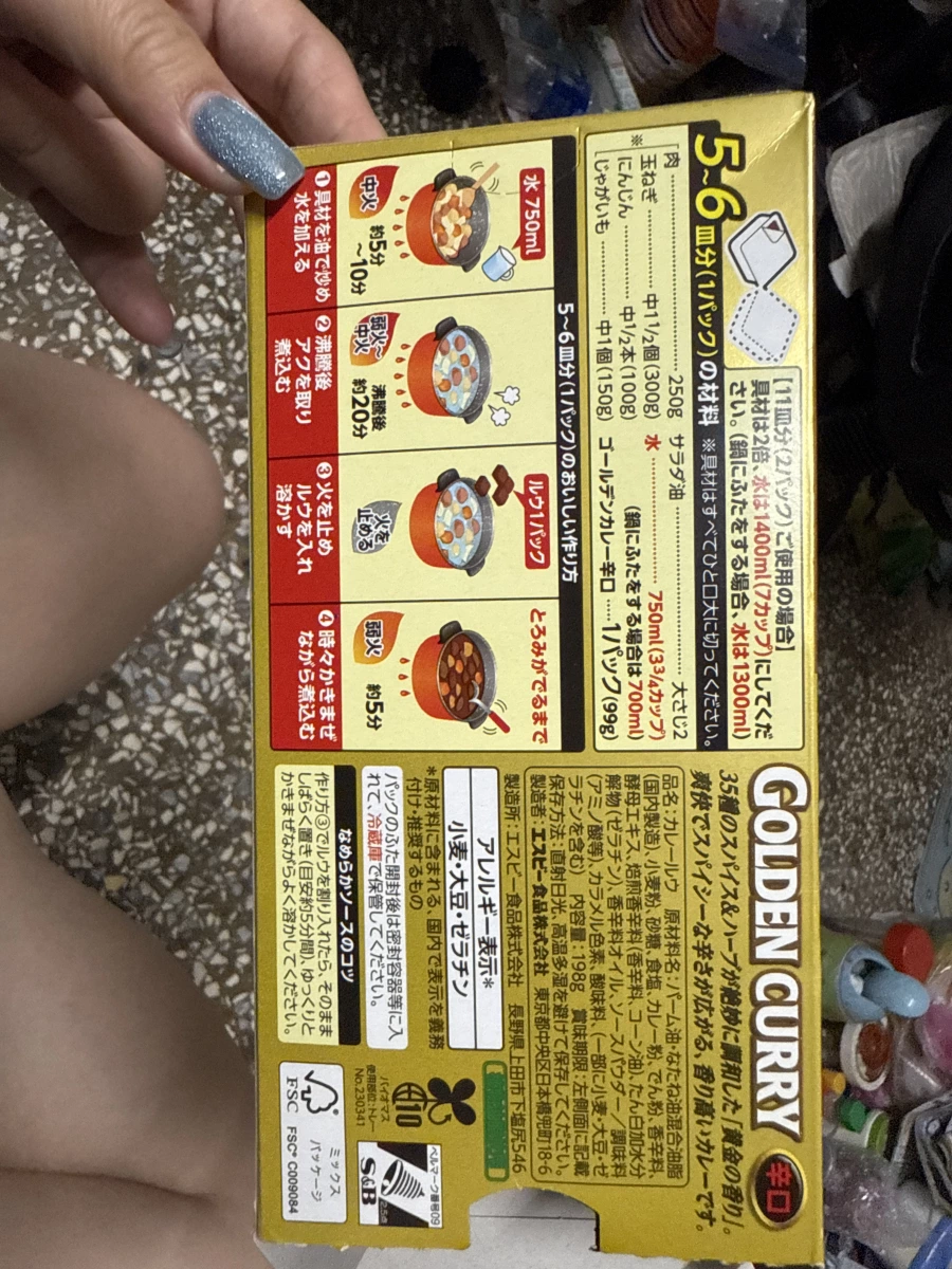 S&B 金牌咖哩塊 (辛口)