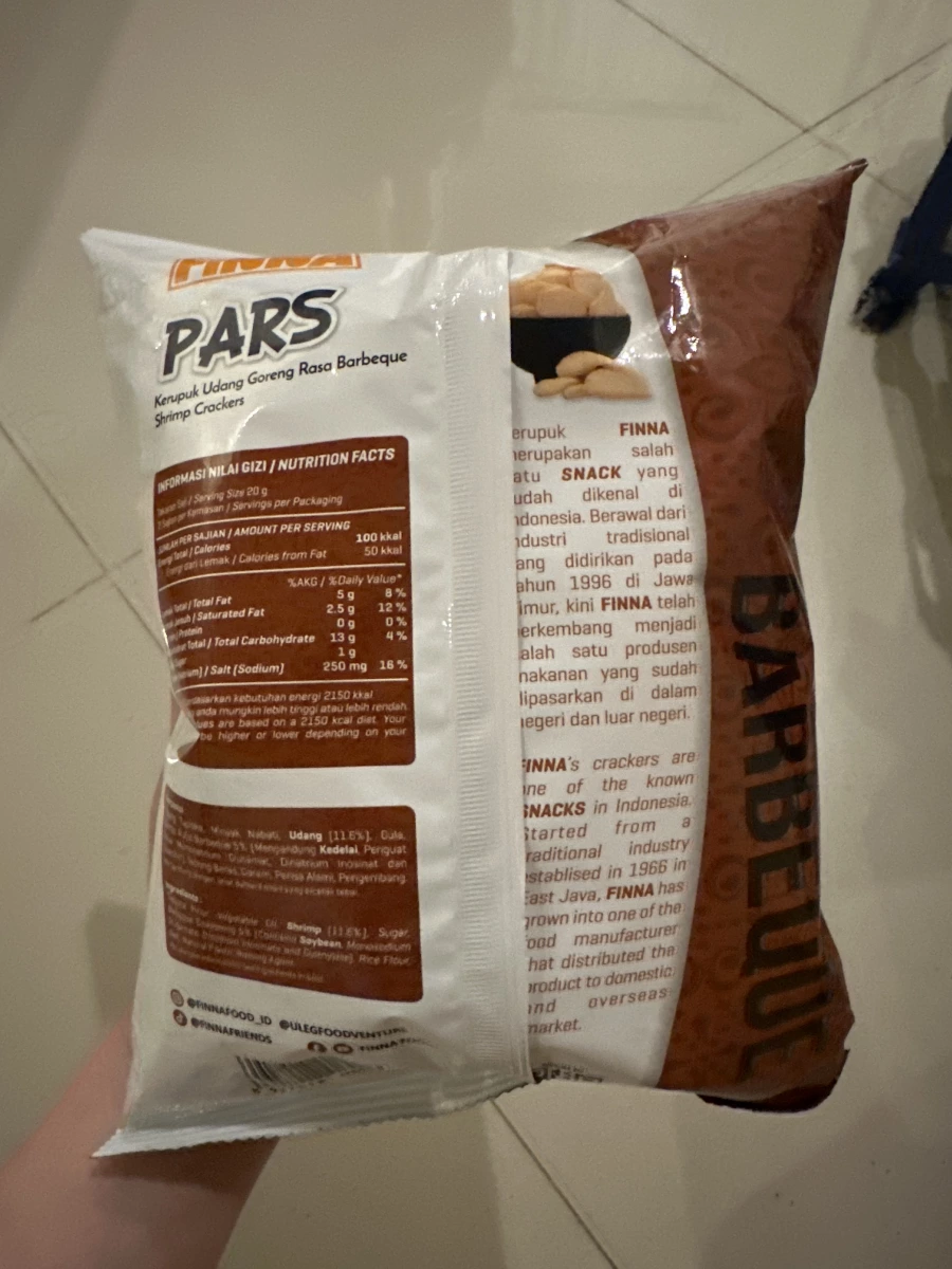 FINNA PARS 印尼燒烤味蝦餅