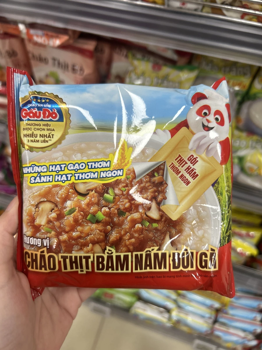 Gấu Đỏ 越南即食肉燥杏鮑菇粥