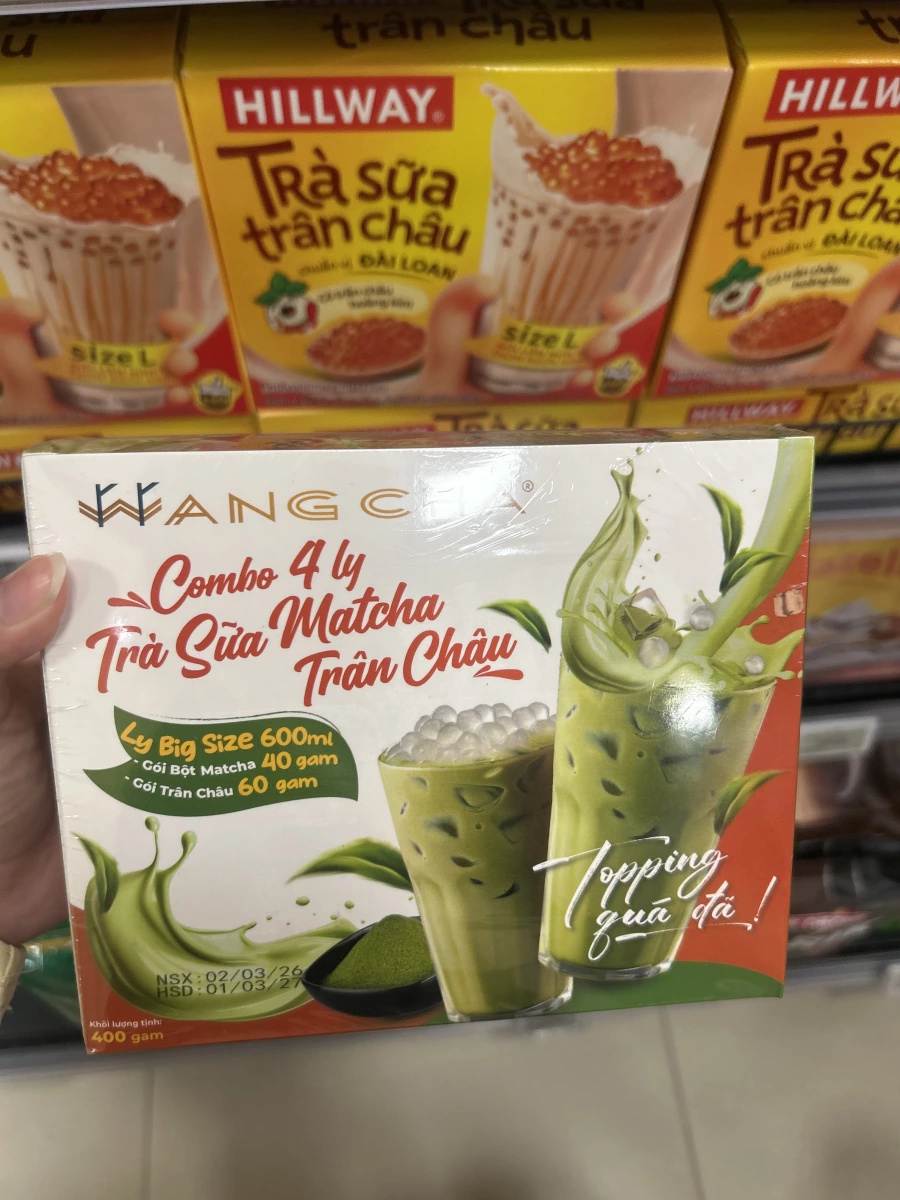 WANG CHA 抹茶珍珠奶茶組合包、HILLWAY 珍珠奶茶