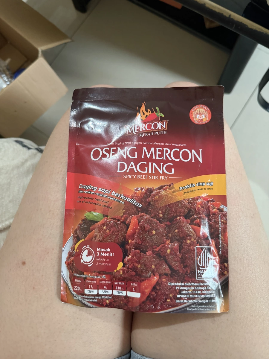 Oseng Mercon Daging (印尼辣炒牛肉調理包)
