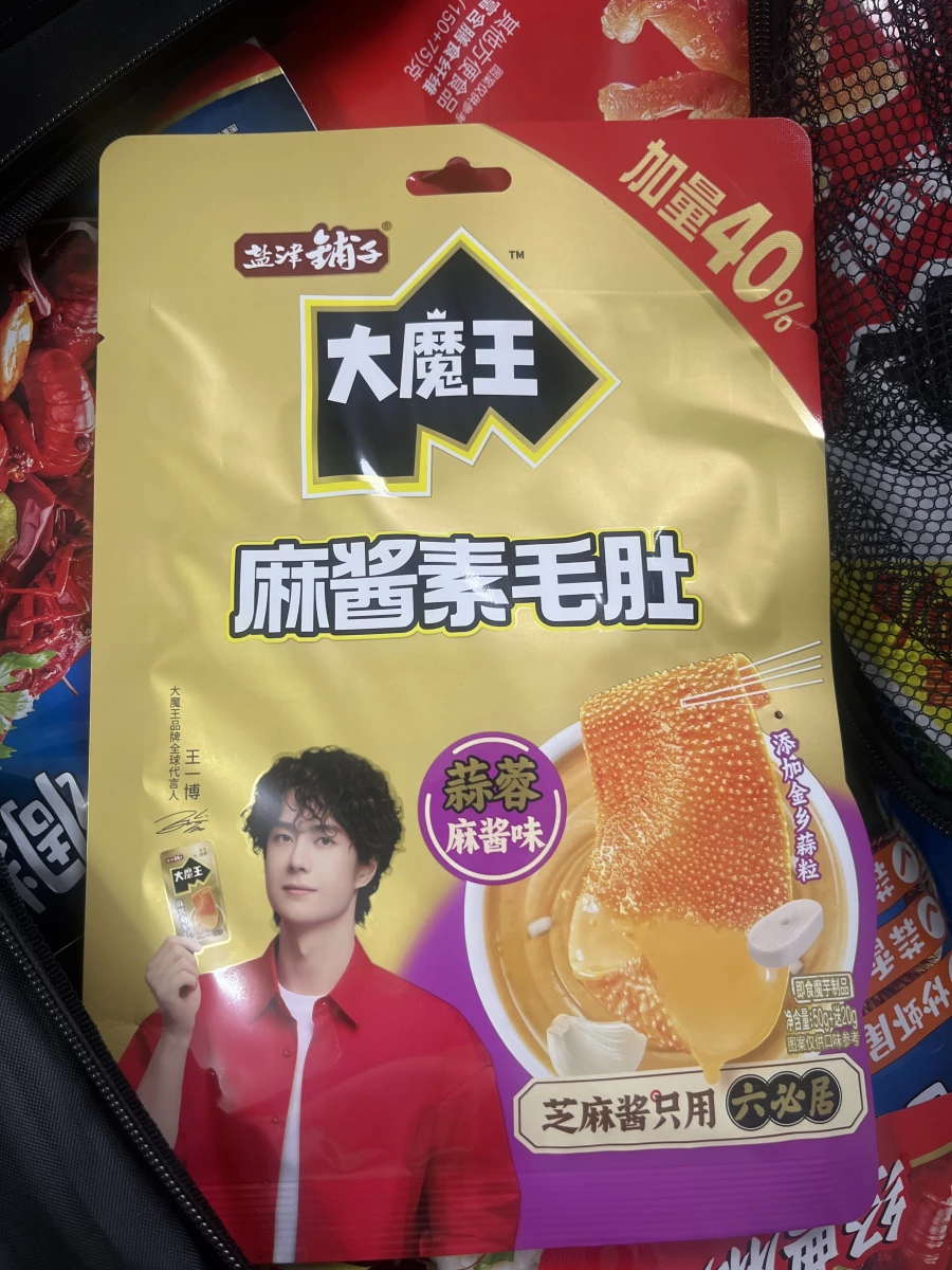 鹽津鋪子大魔王麻醬素毛肚（蒜蓉麻醬味）