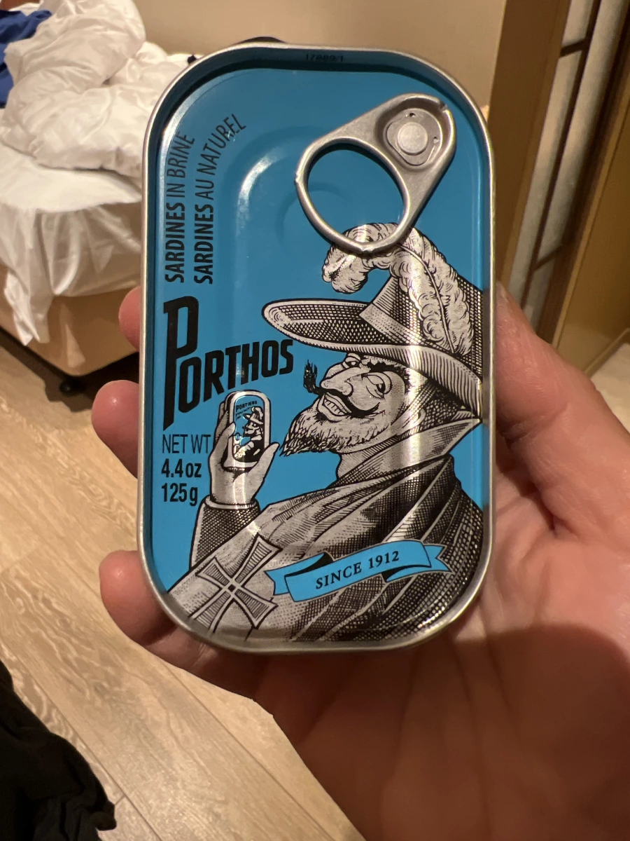 老人牌鹽水沙甸魚罐頭 (Porthos Sardines in Brine)