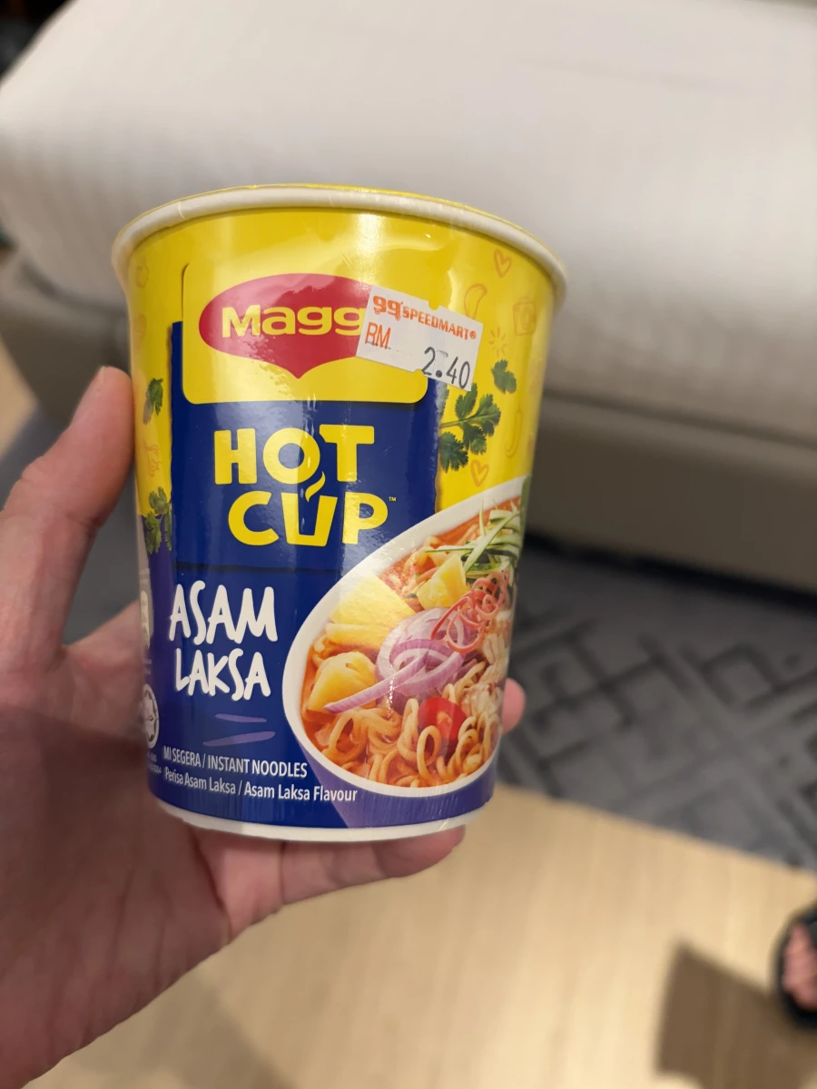 Maggi Hot Cup Asam Laksa 亞參叻沙風味杯麵