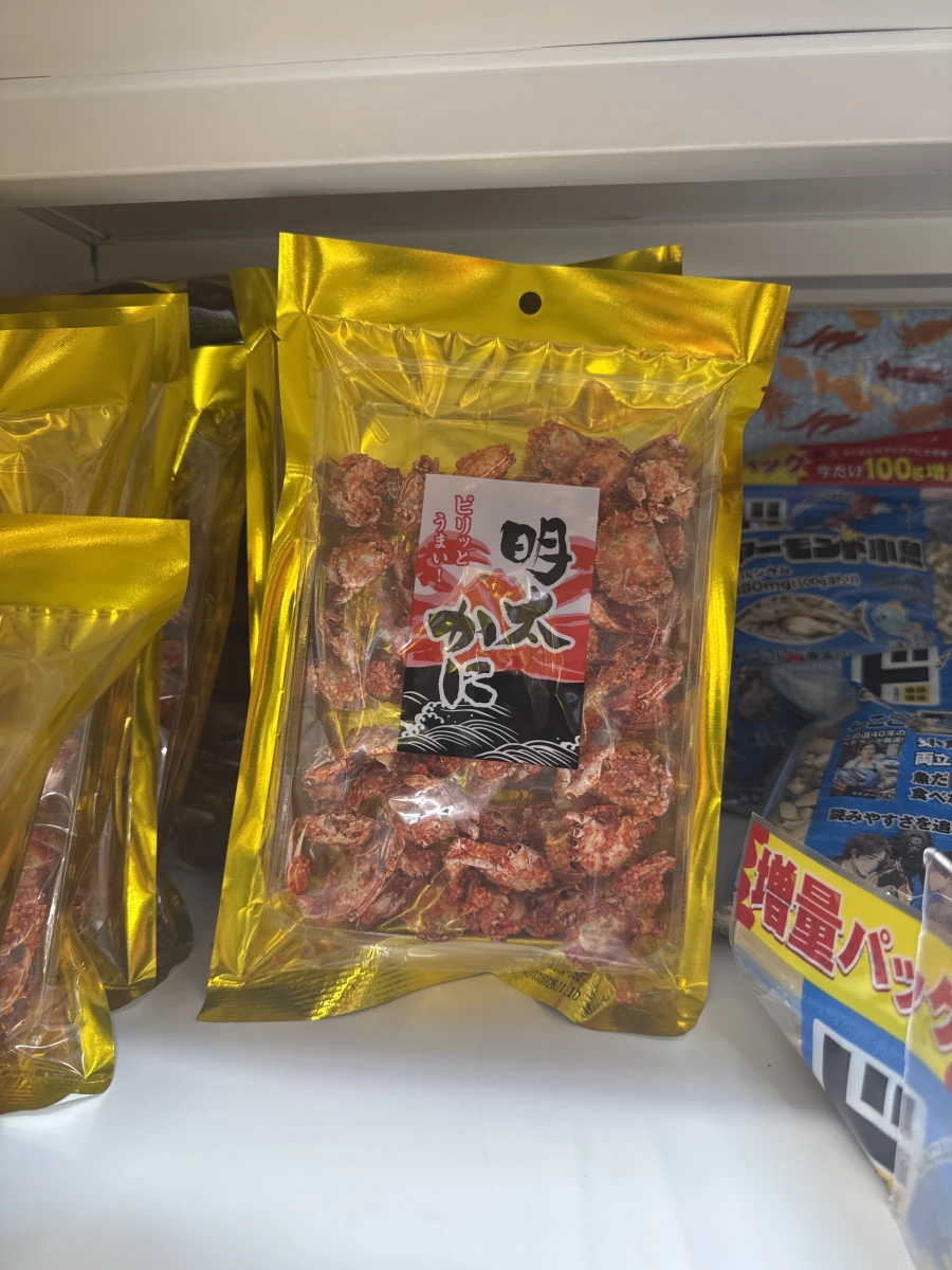 日本明太子風味乾燥小螃蟹零食