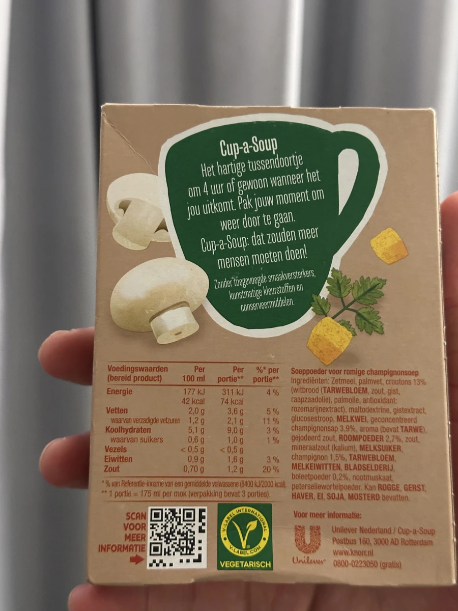 Knorr Cup-a-Soup 奶油蘑菇濃湯粉