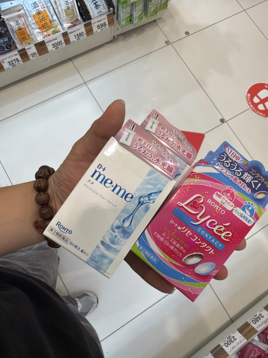 樂敦 me+me 隱形眼鏡潤濕液、樂敦小花眼藥水（隱形眼鏡用）