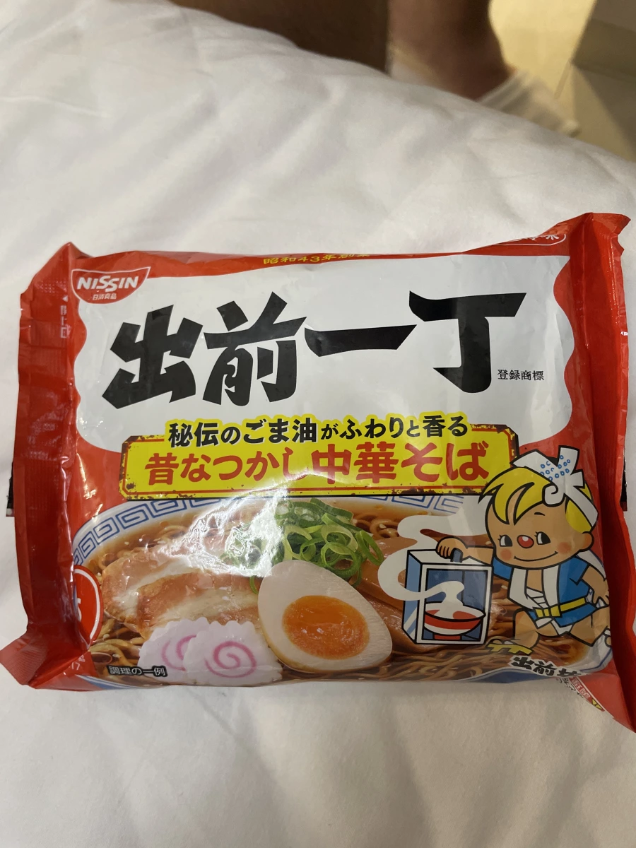 日清出前一丁袋裝泡麵（中華蕎麥口味）