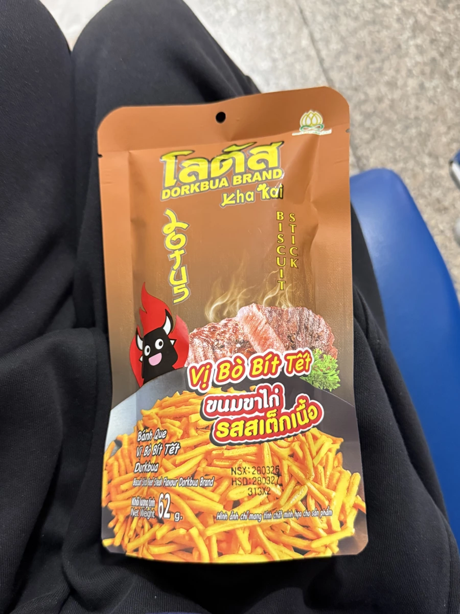 Dorkbua 泰國牛排風味餅乾棒