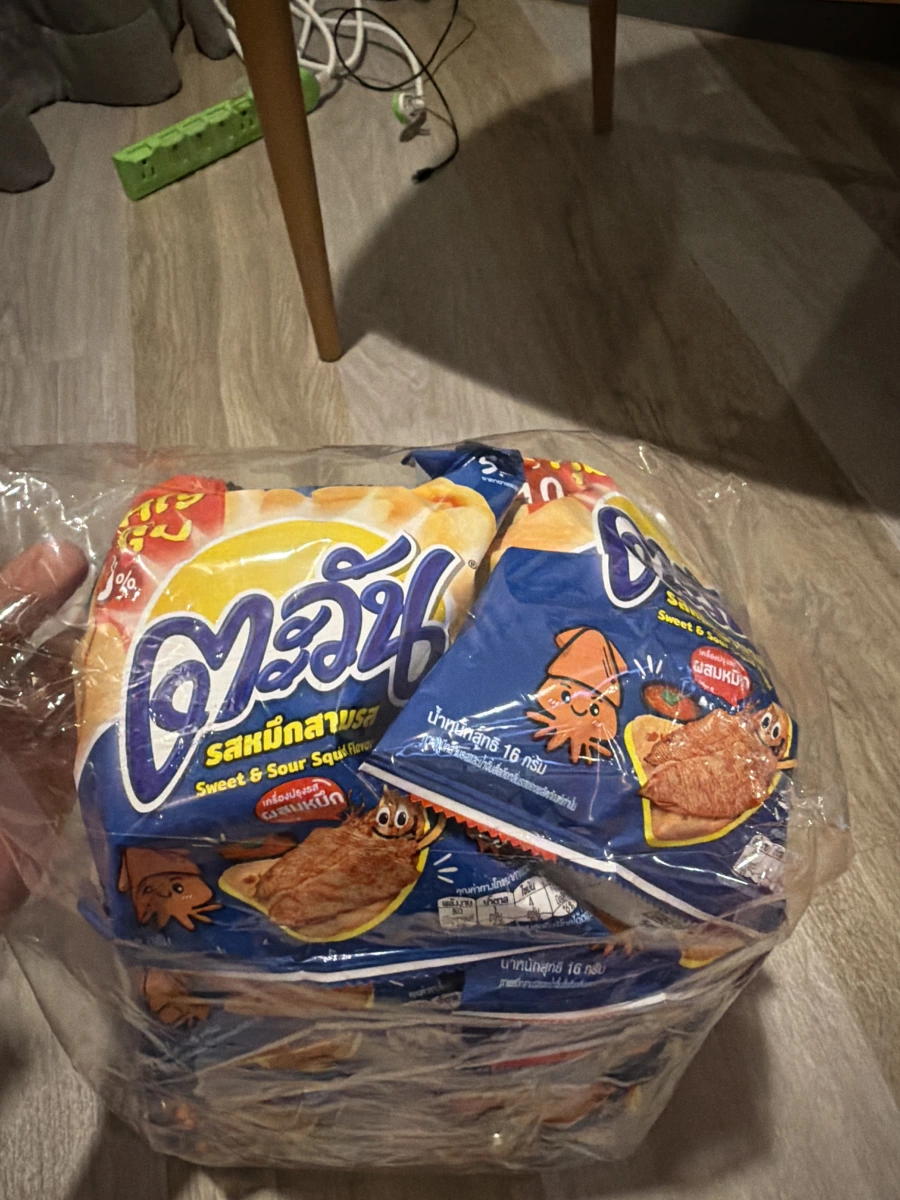 Tawan 泰國魷魚口味脆片 (藍色包裝)