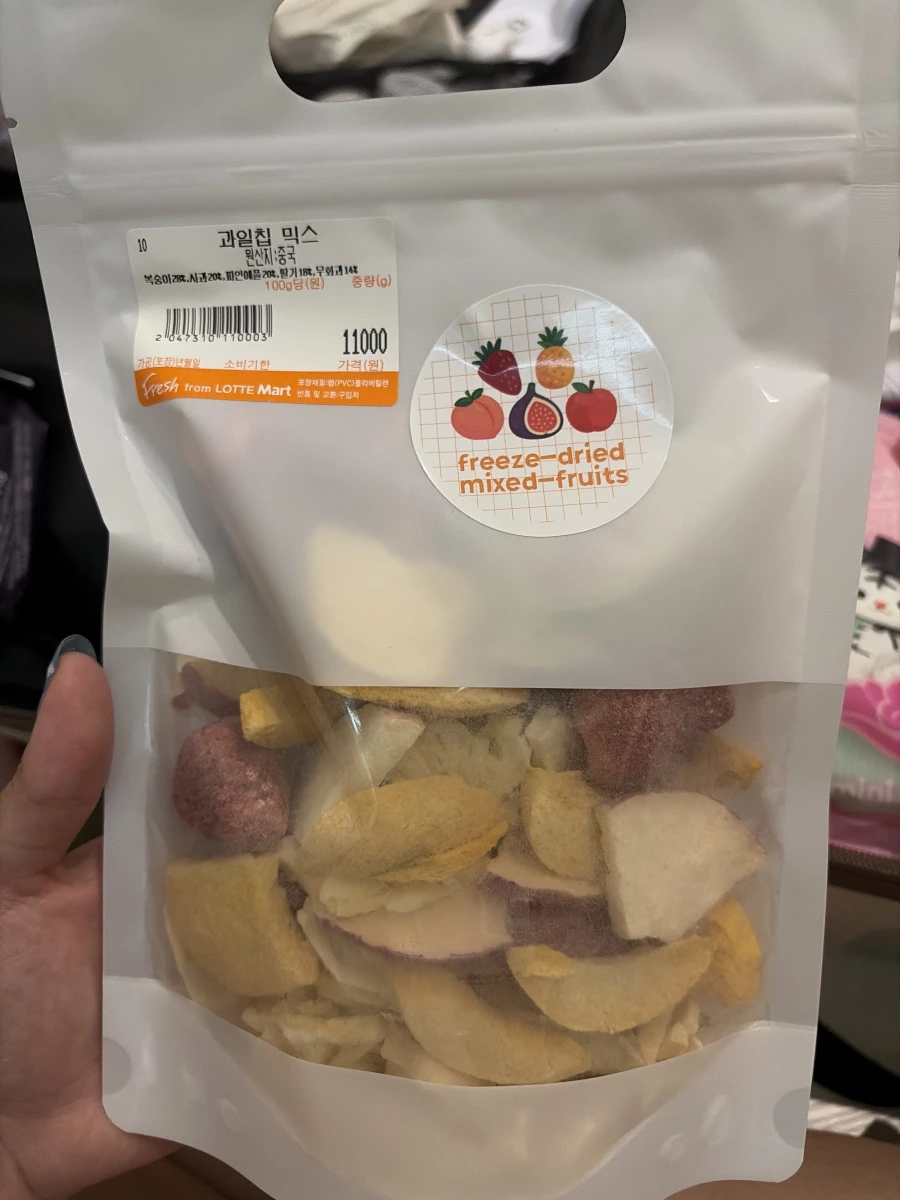 韓國樂天超市綜合冷凍乾燥果乾