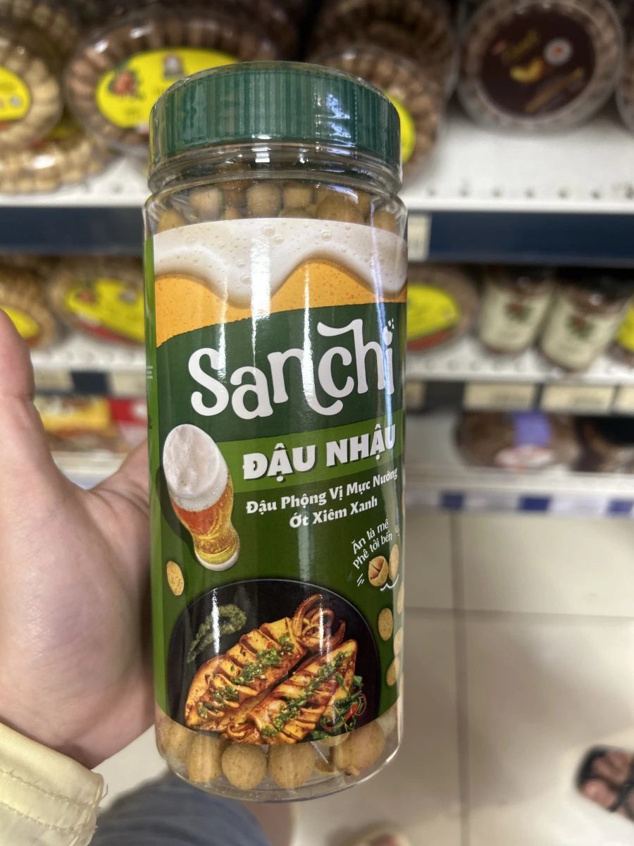 Sanchi 烤魷魚風味花生零食