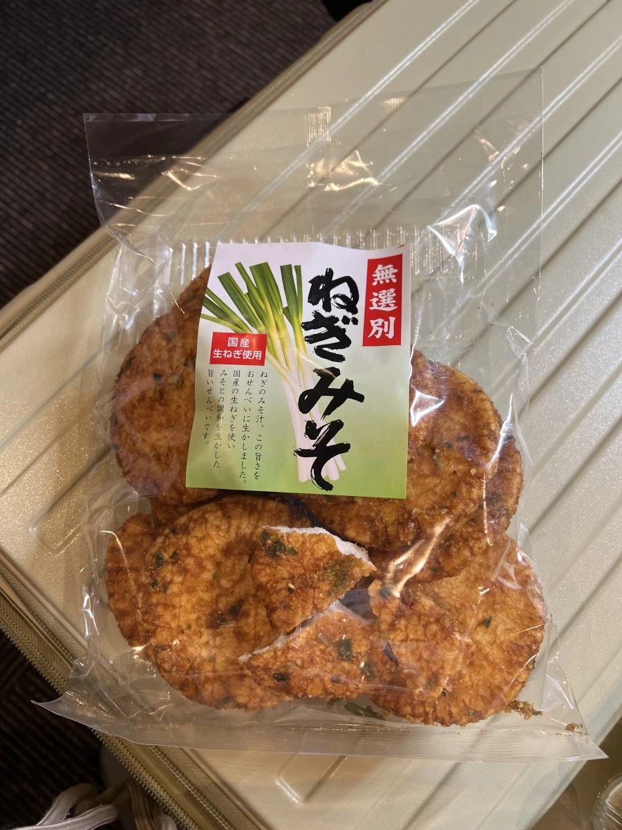 日本蔥味噌仙貝