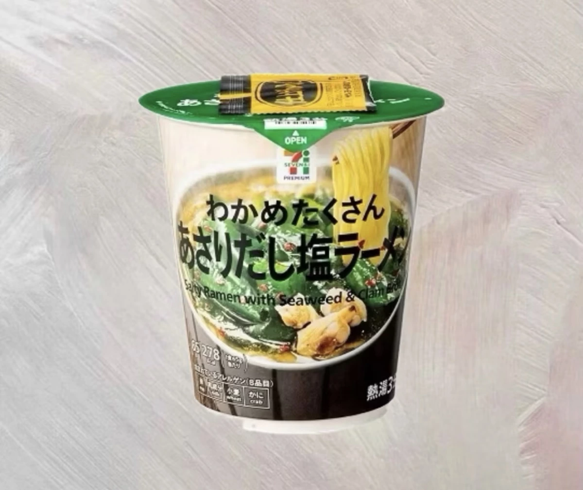 日本 7-Eleven 海帶蛤蜊鹽味泡麵