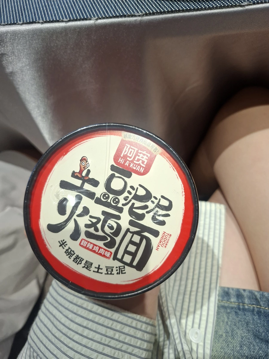 阿寬土豆泥火雞麵（甜辣雞肉味）