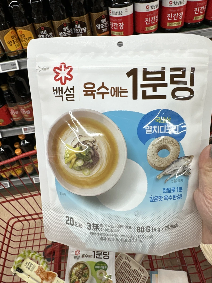 韓國白雪 Beksul 1分鐘鯷魚昆布高湯錠