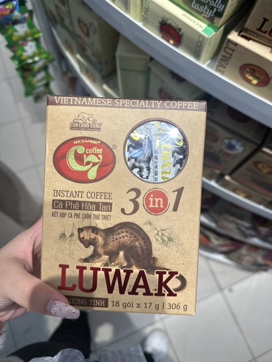 越南 HUCA FOOD C7 三合一麝香貓即溶咖啡