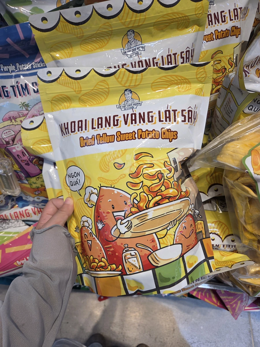 越南黃地瓜脆片 (Dried Yellow Sweet Potato Chips)