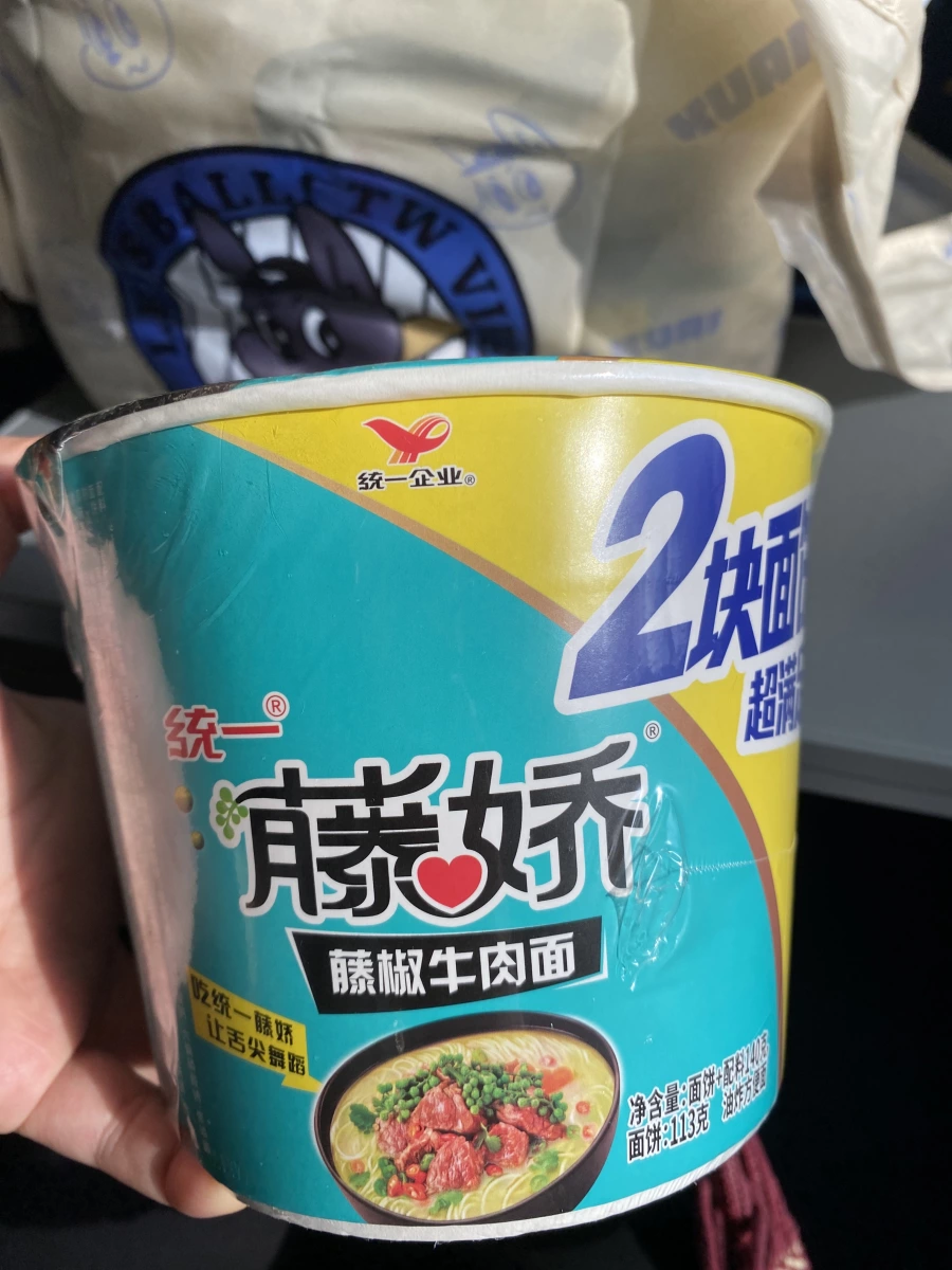 統一藤嬌藤椒牛肉面