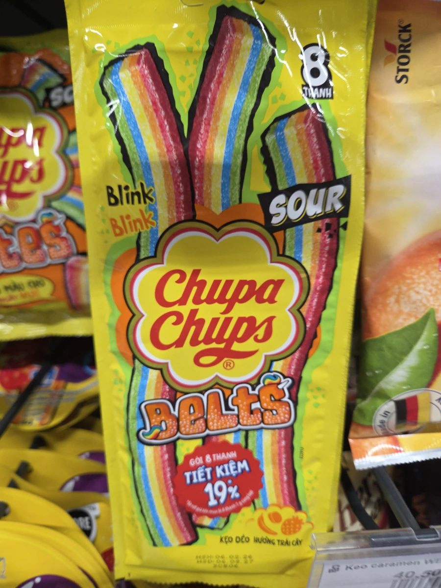 加倍佳彩虹酸條軟糖 (Chupa Chups Belts)