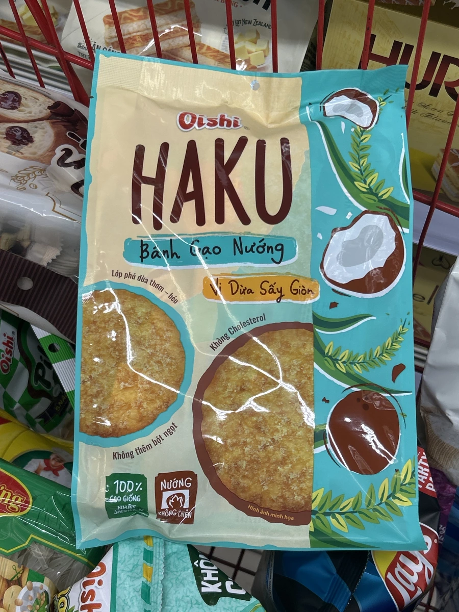 Oishi HAKU 椰子口味烤米餅