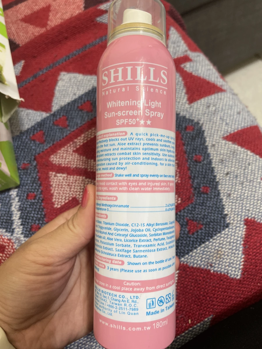 SHILLS舒兒絲 Whitening Light Sun-screen Spray 防曬噴霧 180ml