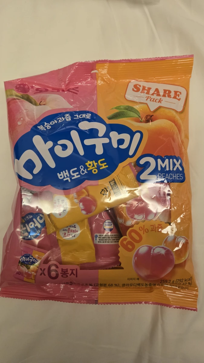 好麗友MyGumi水桃軟糖