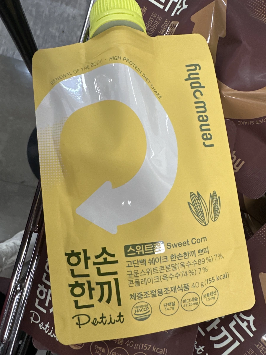 韓國 Renewphy 韓手一餐 Petit 代餐奶昔（甜玉米口味）