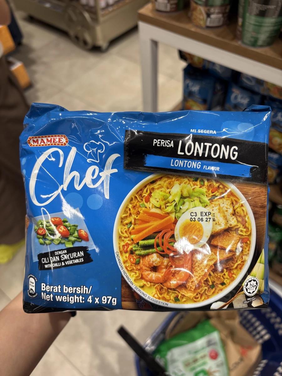 MAMEE Chef 咖哩蔬菜風味泡麵 (Lontong Flavor)