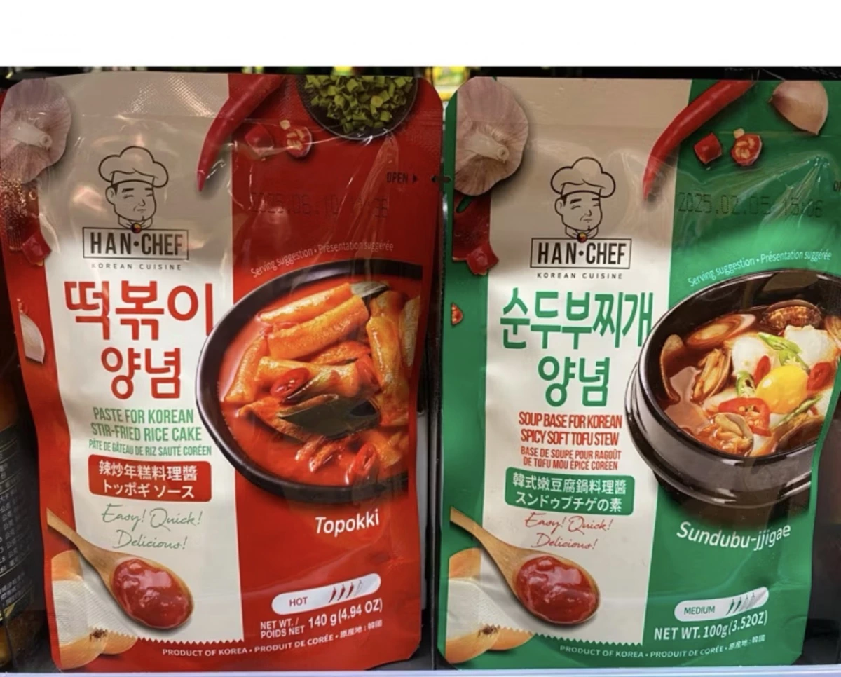 HAN-CHEF 辣炒年糕料理醬、HAN-CHEF 韓式嫩豆腐鍋料理醬