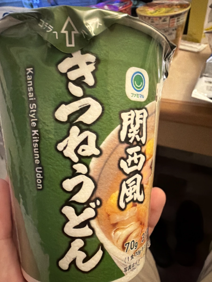 日本全家 Famimaru 關西風豆皮烏龍麵