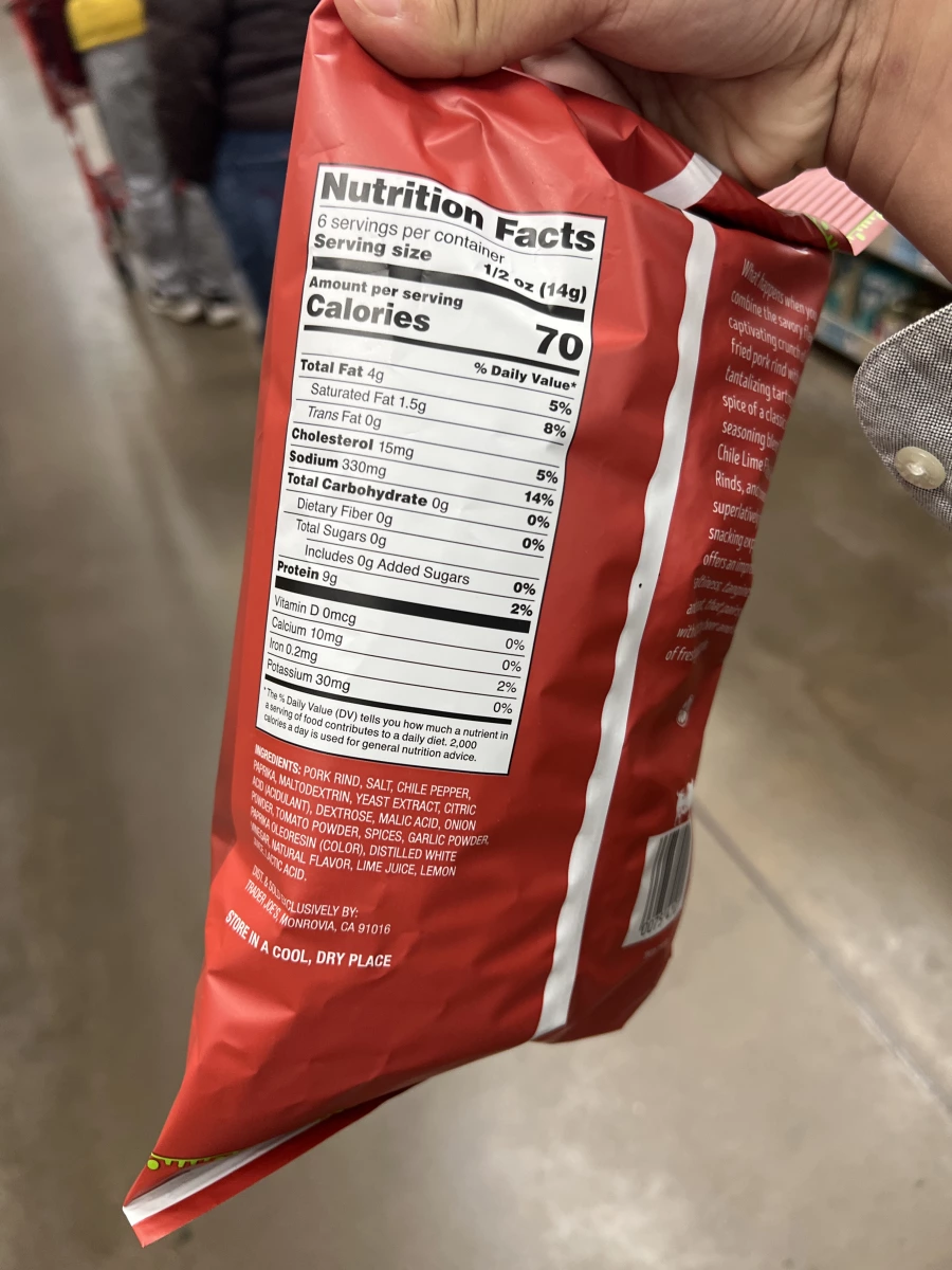 Trader Joe's 智利青檸味炸豬皮零食