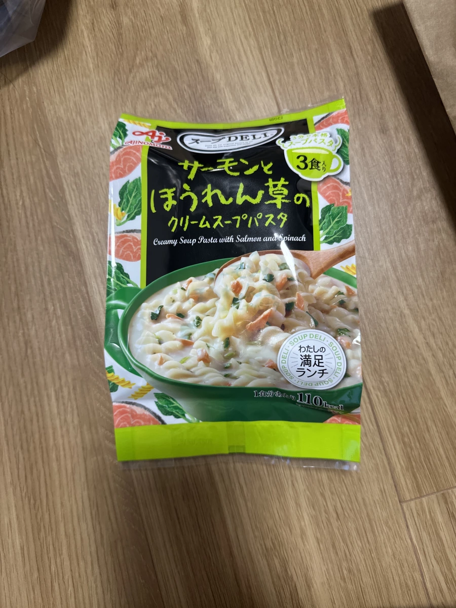 味之素 Soup DELI 鮭魚菠菜奶油濃湯義大利麵（3袋入）