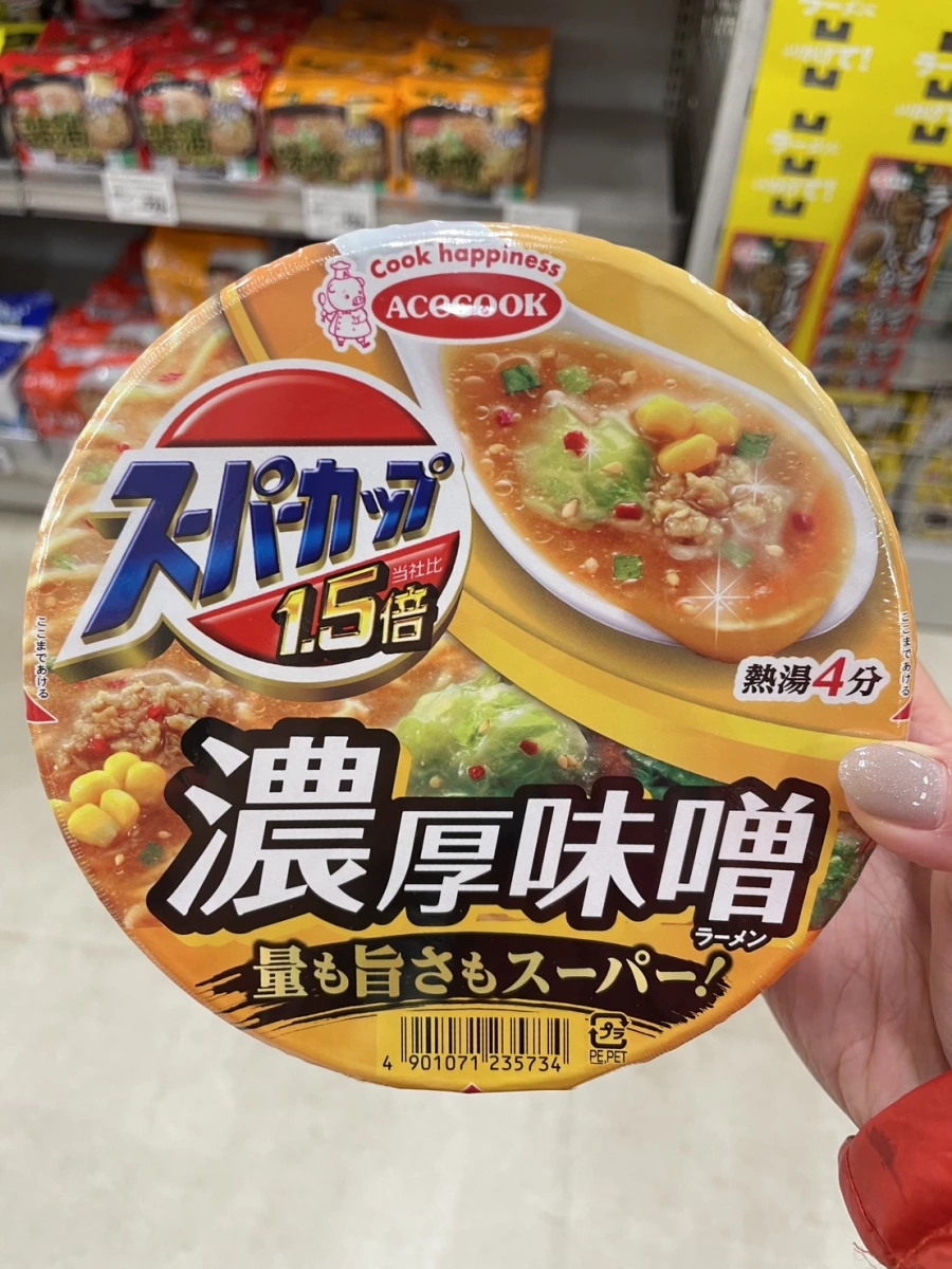 Acecook 超級杯 1.5倍 濃厚味噌泡麵